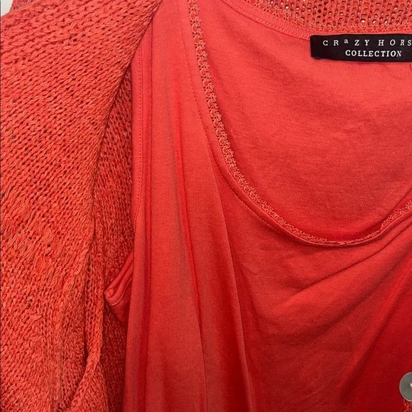 90’s Liz Claiborne Crazy Horse Sweater & Tank Set size xl - Picture 4 of 5